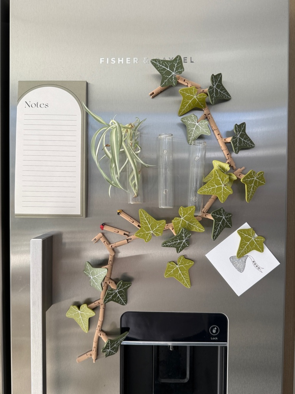 Refrigerator Magnet Vine - Green Leaf Magnets